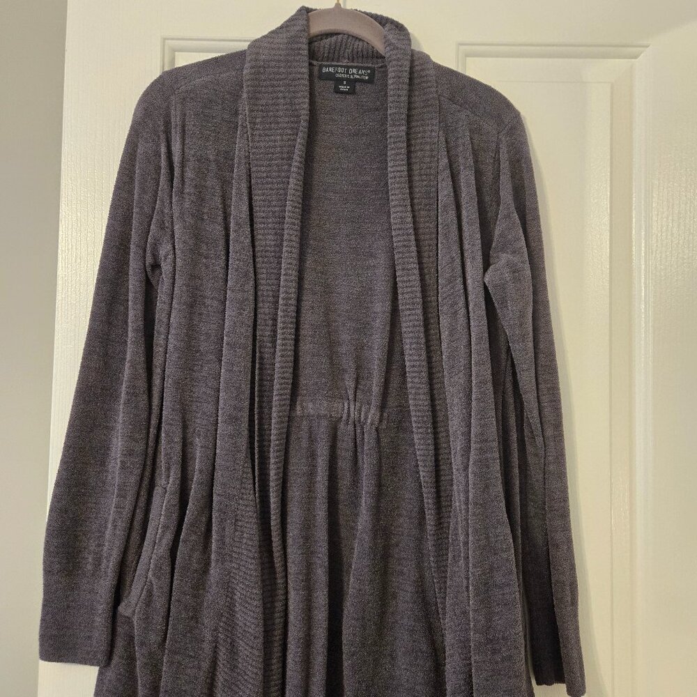 Womens Barefoot Dreams cozychic ultralight gray size small sweater